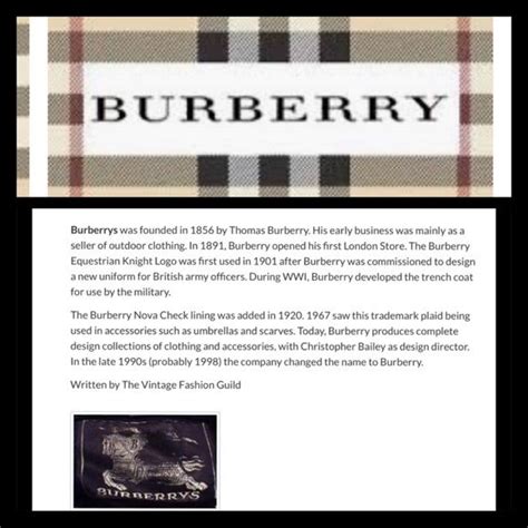 burberry lines|burberry label history.